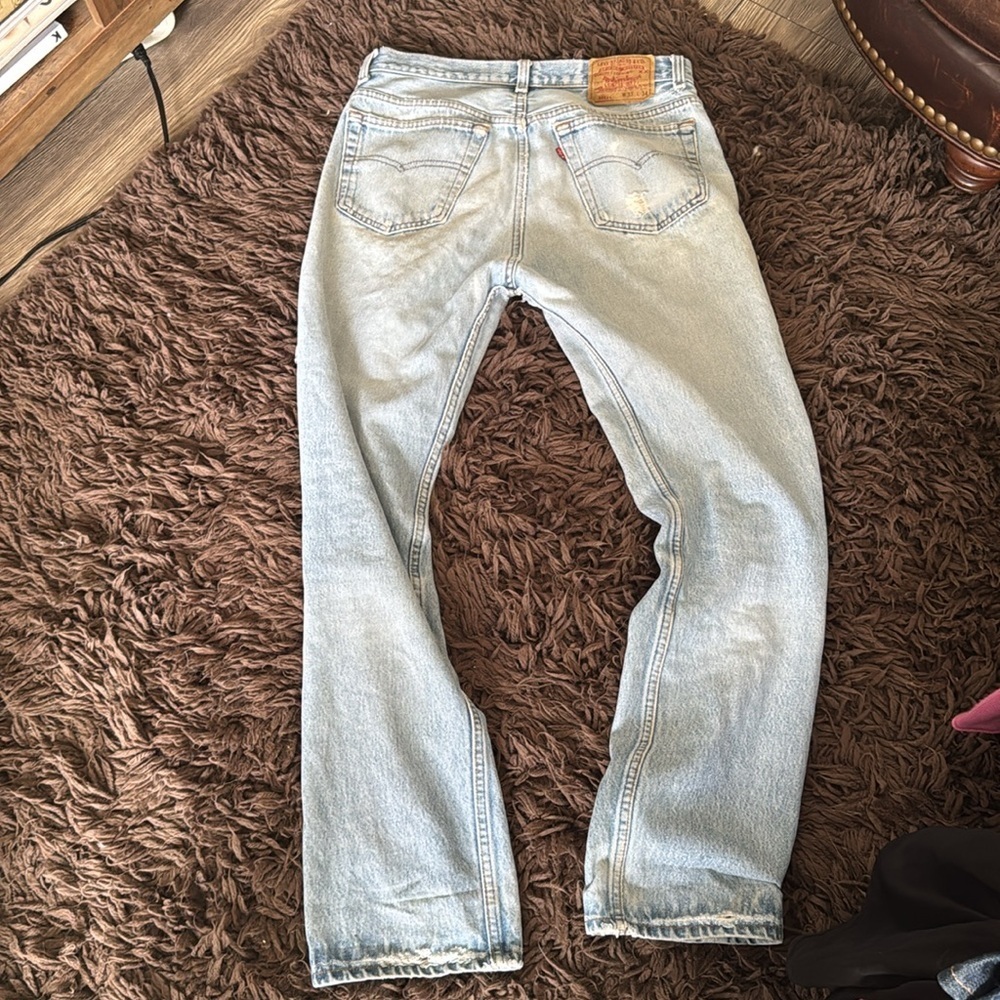 Vintage selvedge Levi's 501xx shrink to fit jeans two horse patch - Picture 3 of 16